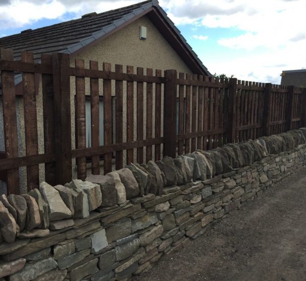 Slatted Fence with 50mm